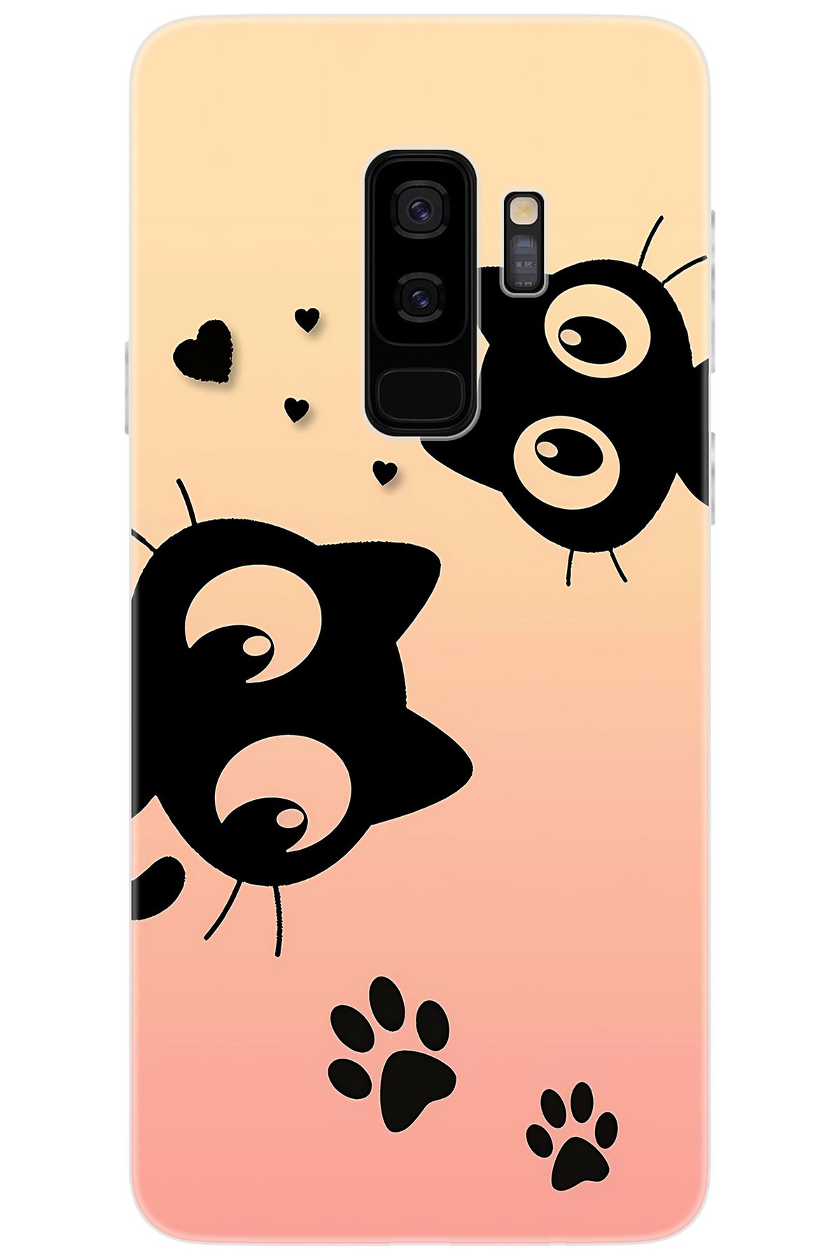Ceppare Samsung Galaxy S9 PLUS (SM-G965F) Uyumlu Kılıf Desen Baskılı Silikon Kedi STK:626 CP-l6qGc3e