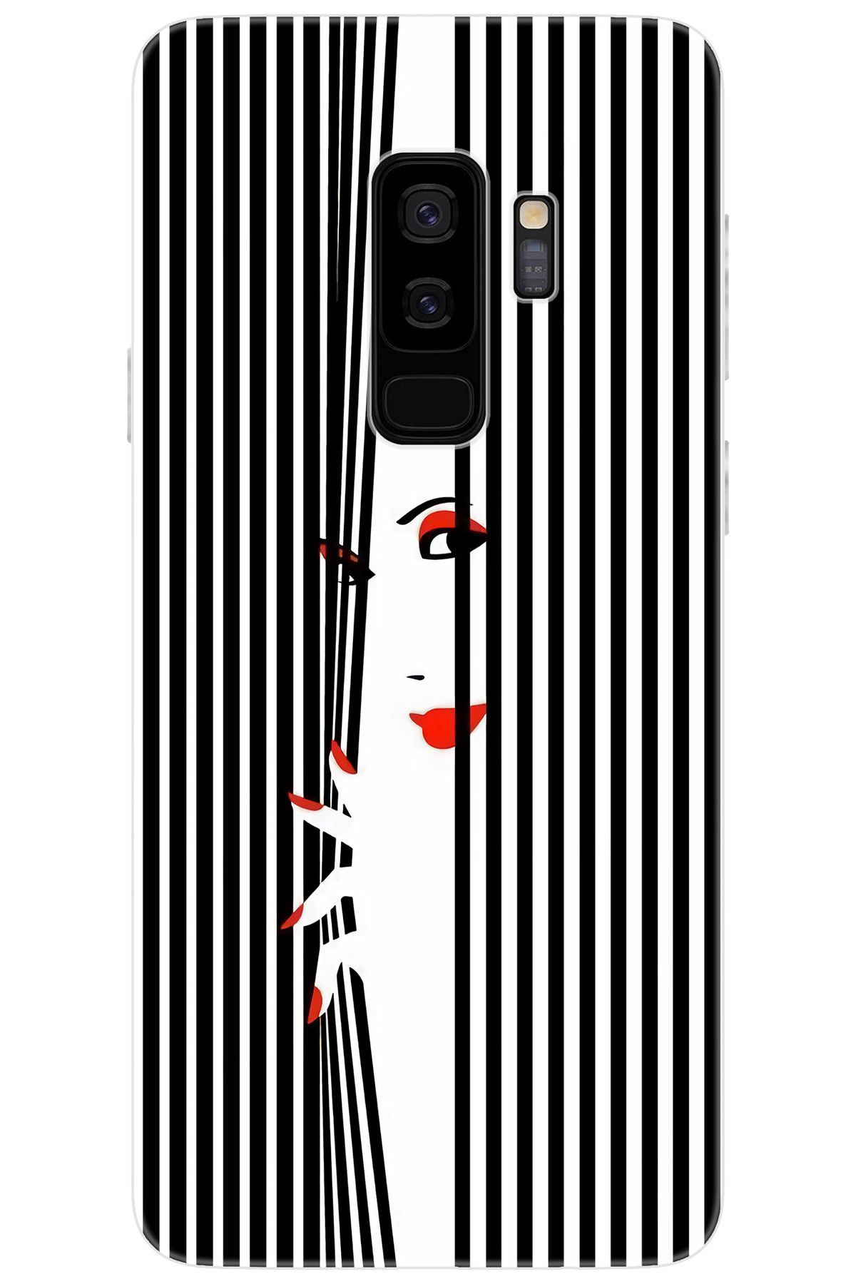 Ceppare Samsung Galaxy S9 PLUS (SM-G965F) Uyumlu Kılıf Desen Silikon Saklambaç Art Style STK:735 CP-X6sYqls