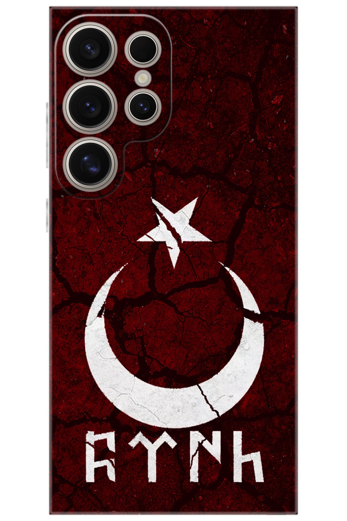 Ceppare Samsung Galaxy S24 ULTRA (SM-S928B) Uyumlu Kılıf Desenli Silikon Göktürkçe Türk STK:386 CP-4rhbPH1