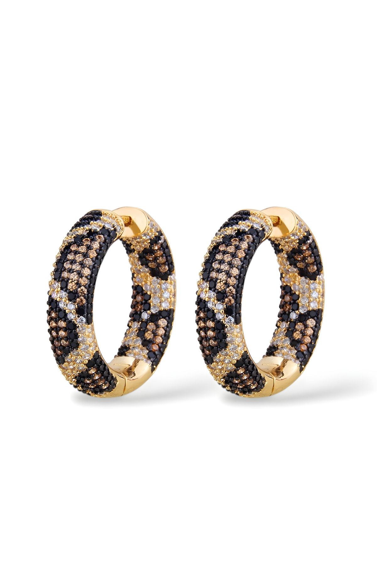 la nuit jewellery Zenyra Leopar Küpe