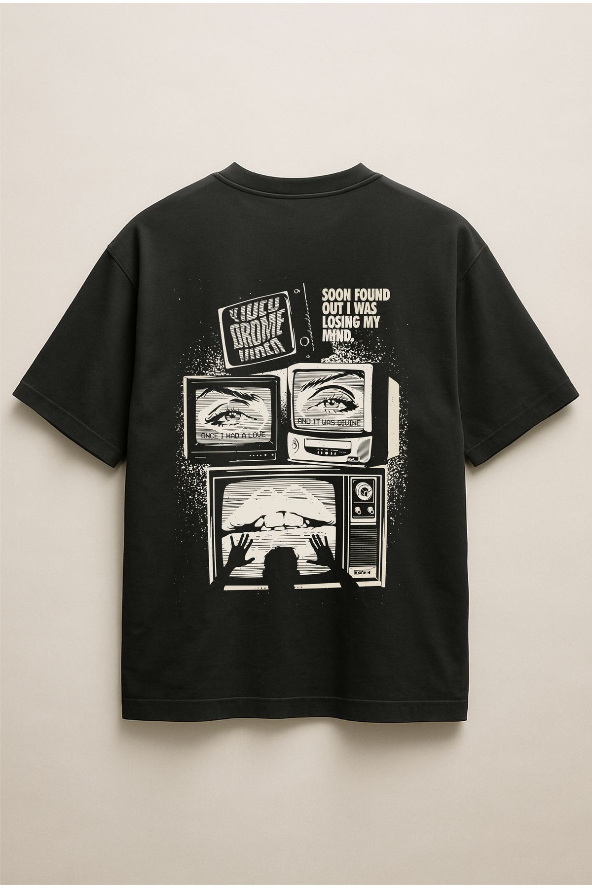 Altair Tr Siyah Renk Oversize Baskılı Unisex Tişört T-Shirt