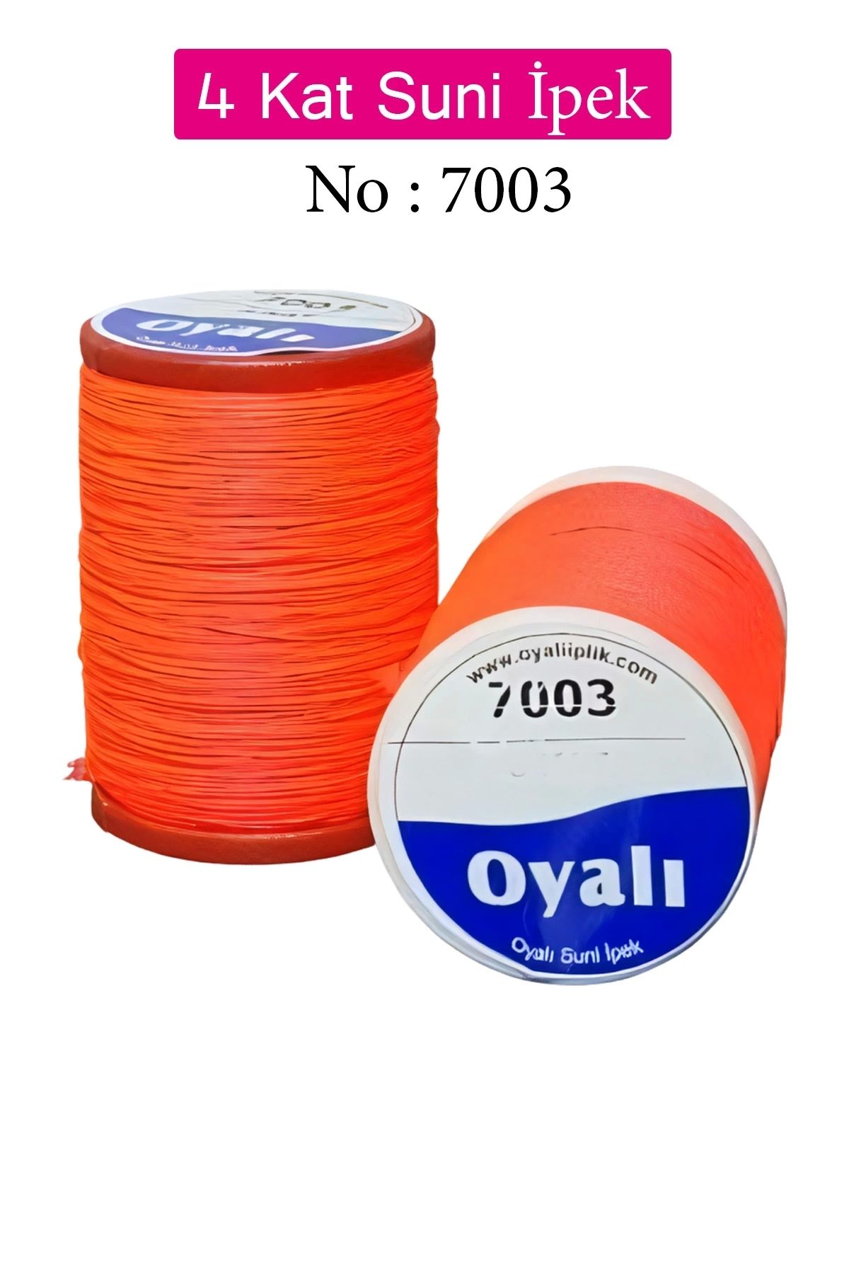 YenisiniAl Oyalı 4 Kat Suni İpek İplik İğne Oyası Boncuk İpi Tığ Oyası No:7003