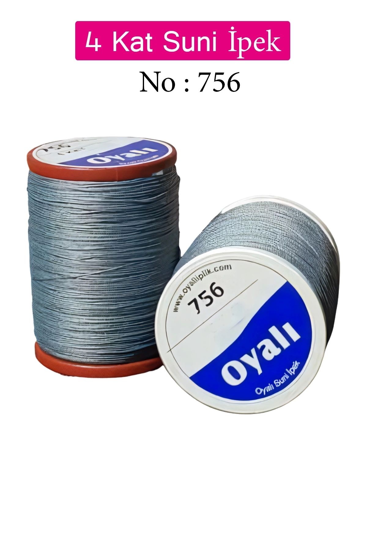 YenisiniAl Oyalı 4 Kat Suni İpek İplik İğne Oyası Boncuk İpi Tığ Oyası No:756