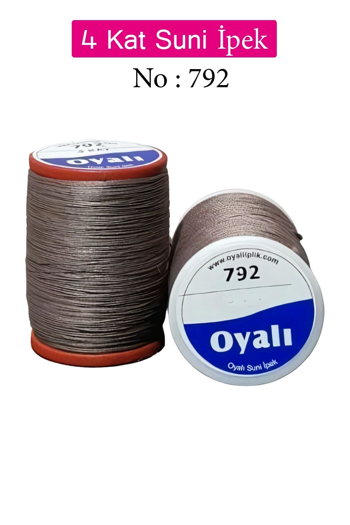 YenisiniAl Oyalı 4 Kat Suni İpek İplik İğne Oyası Boncuk İpi Tığ Oyası No:792