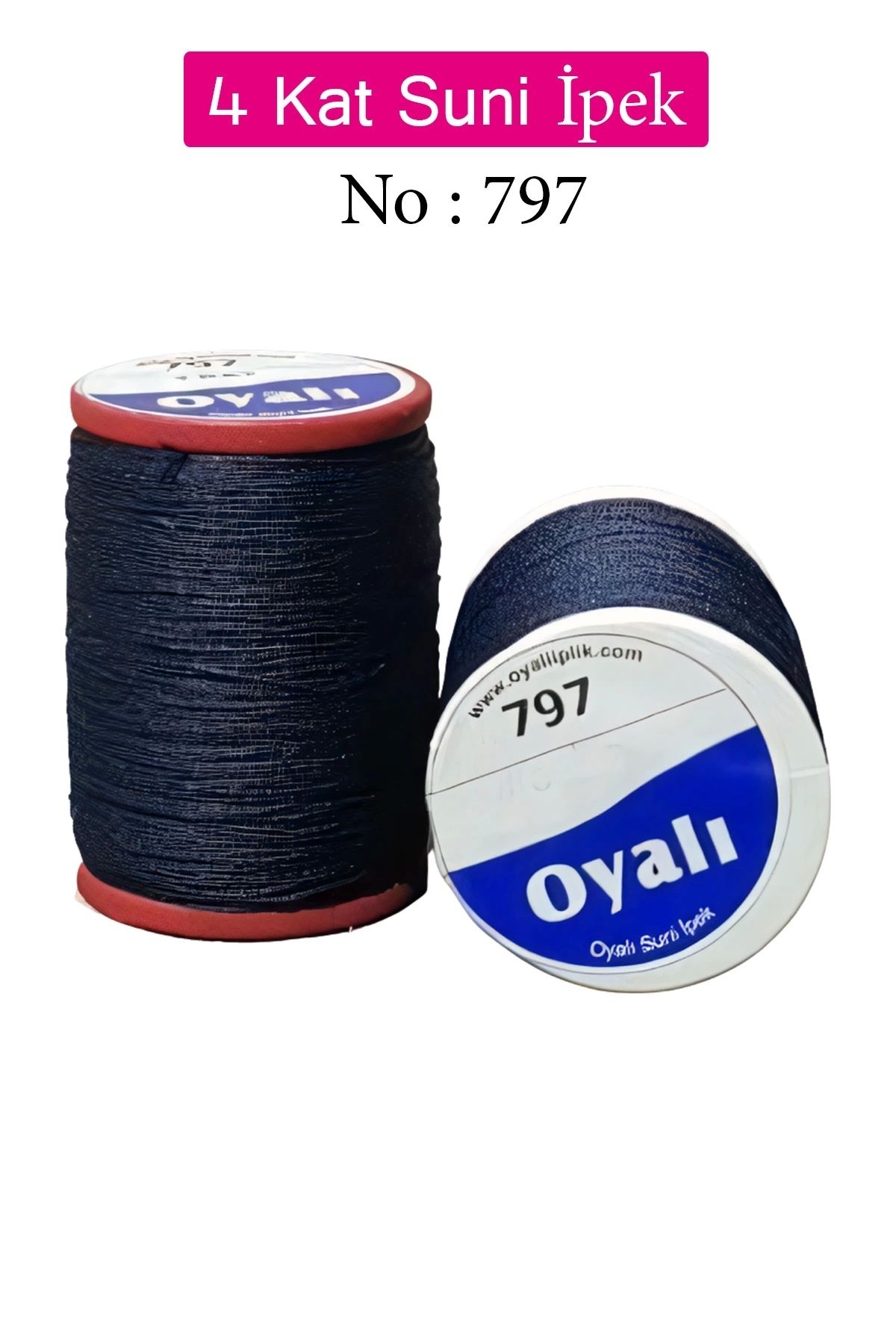 YenisiniAl Oyalı 4 Kat Suni İpek İplik İğne Oyası Boncuk İpi Tığ Oyası No:797