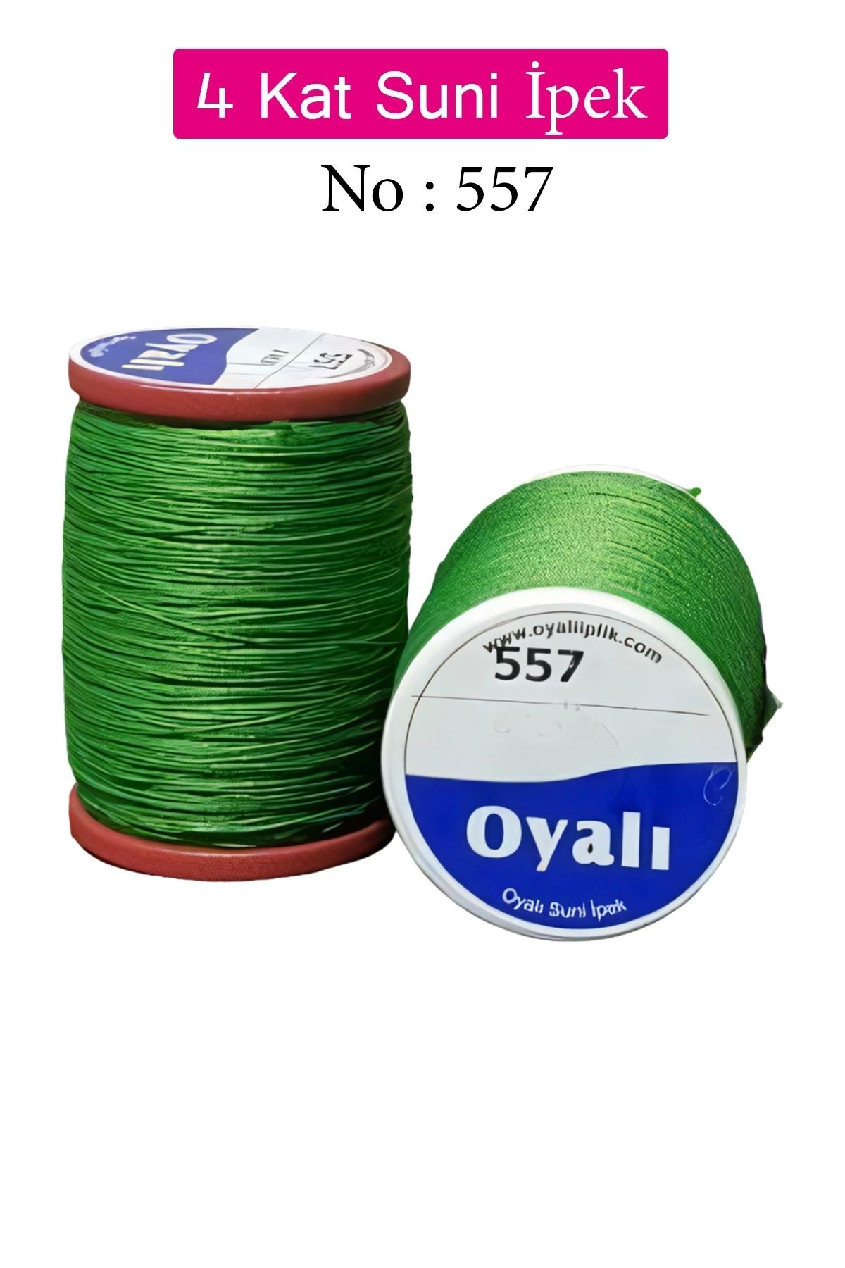 YenisiniAl Oyalı 4 Kat Suni İpek İplik İğne Oyası Boncuk İpi Tığ Oyası No:557