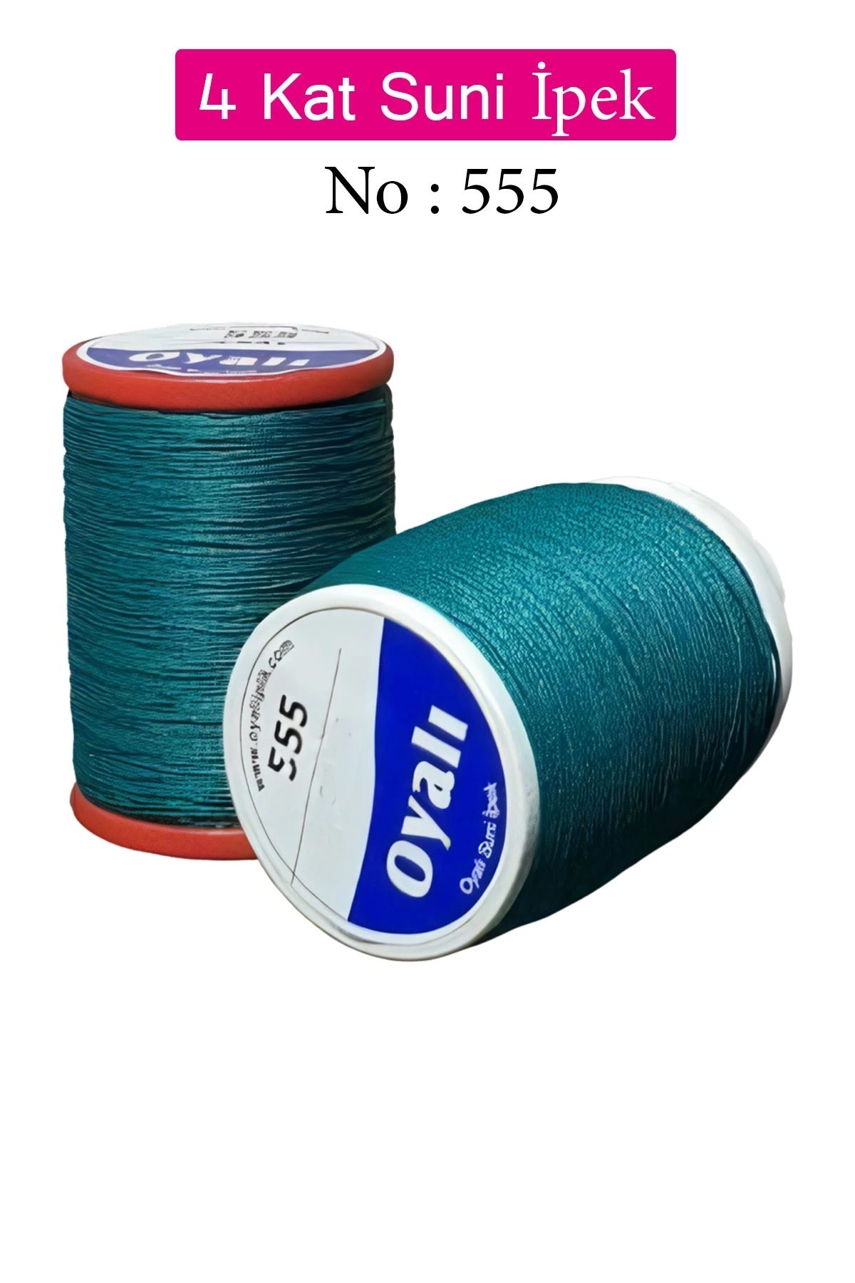 YenisiniAl Oyalı 4 Kat Suni İpek İplik İğne Oyası Boncuk İpi Tığ Oyası No:555