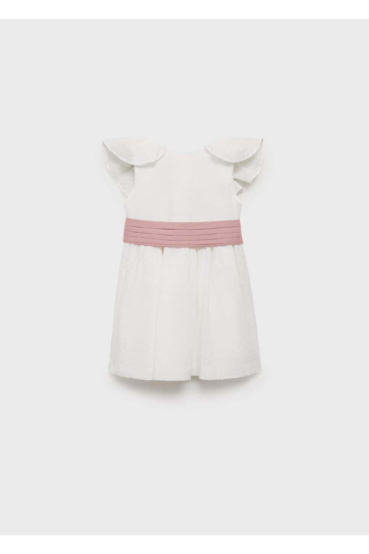 لباس کتانی کمربنددار  لباس کتانی کمربنددار