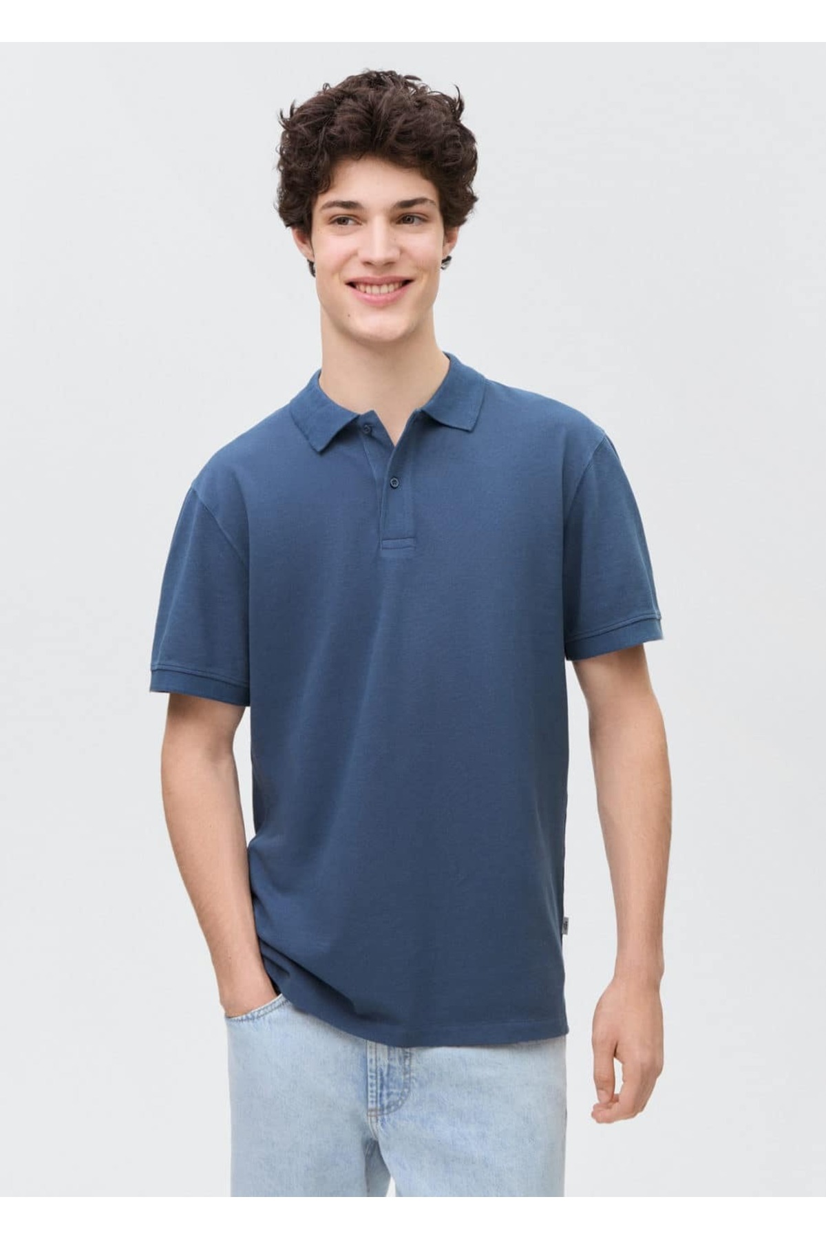 Pamuklu pike polo gömlek