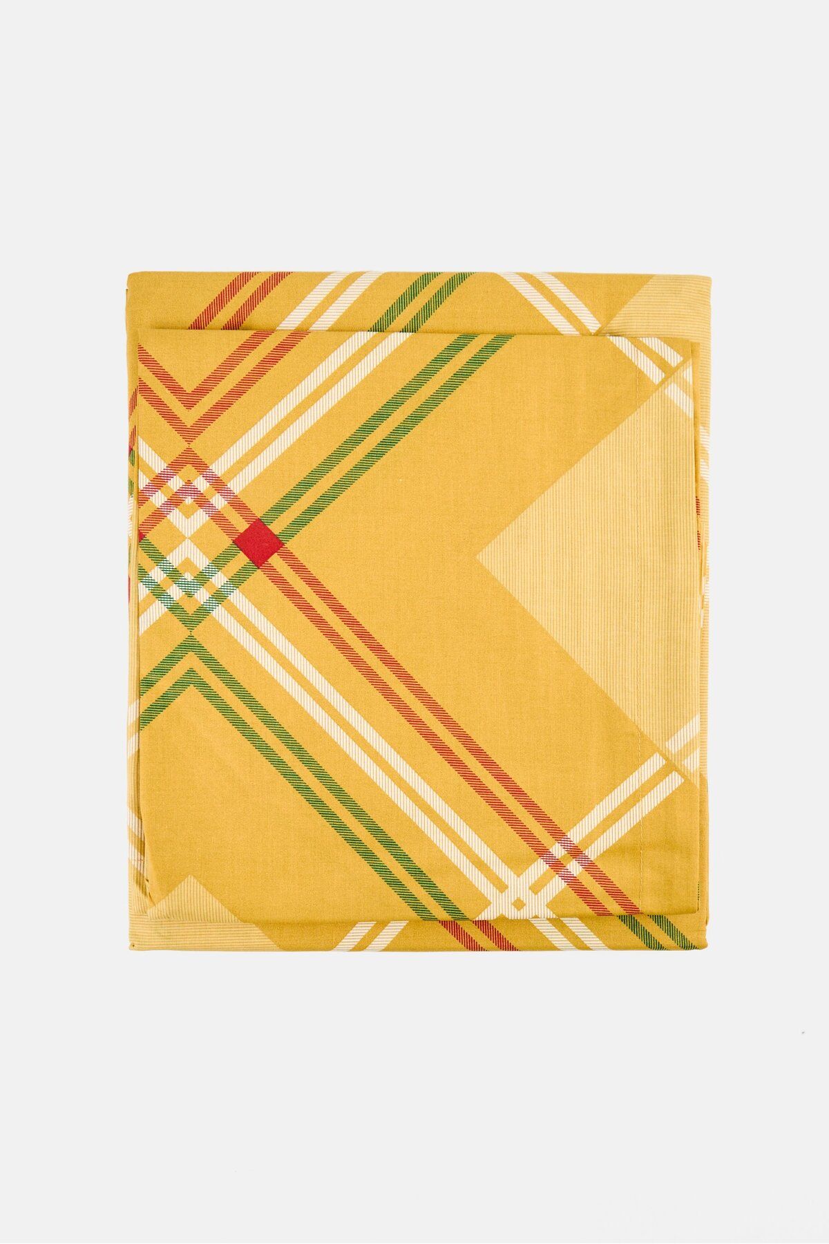 Nautica-Double 3 Pieces Diamond Print Flat Sheet With Pillow Case Set, Multicolor 1