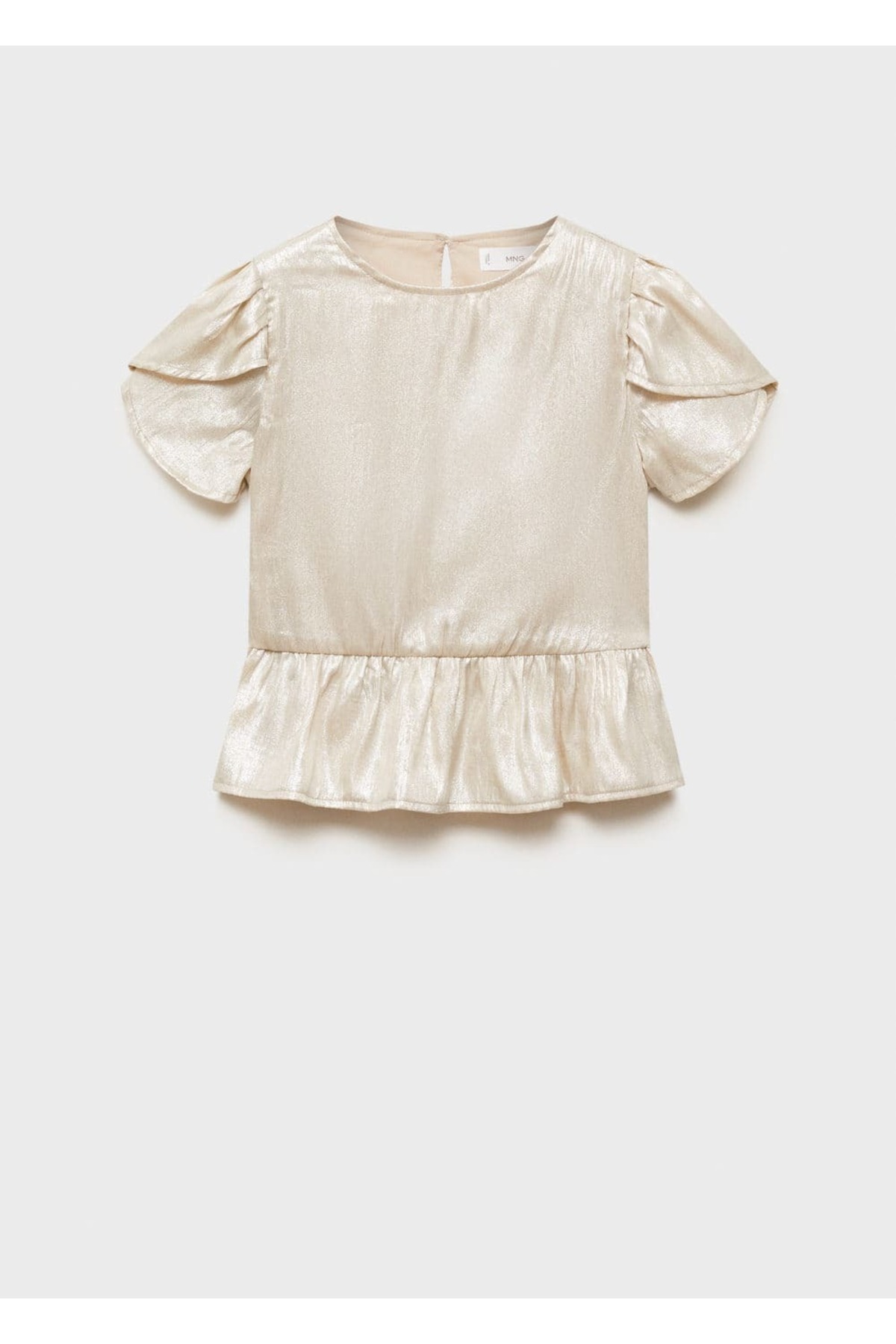 Kısa kollu saten bluz