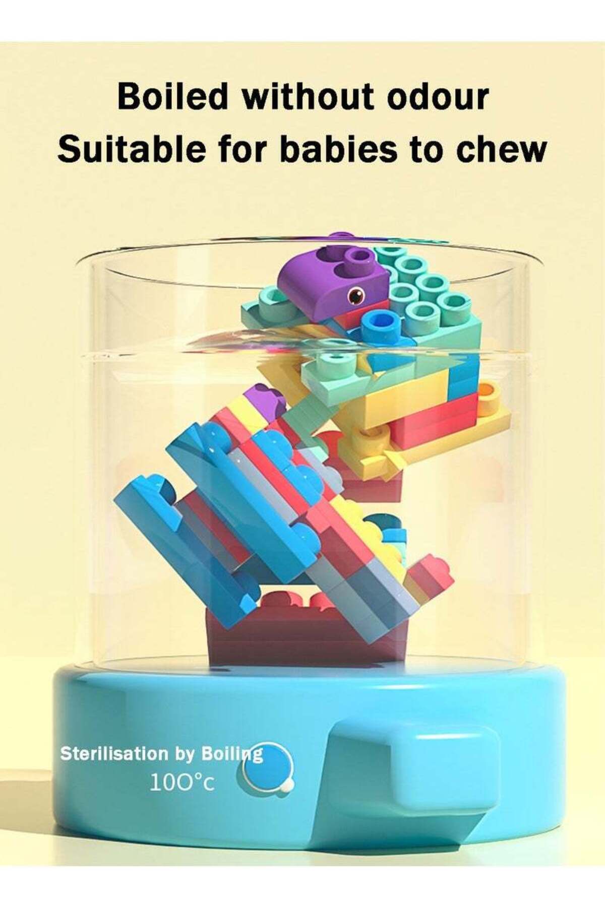 Yelajoy-Building Block Sensory Toy Set, 50 Pieces, Soft Material, Smooth Edges, Suitable for Babies 6
