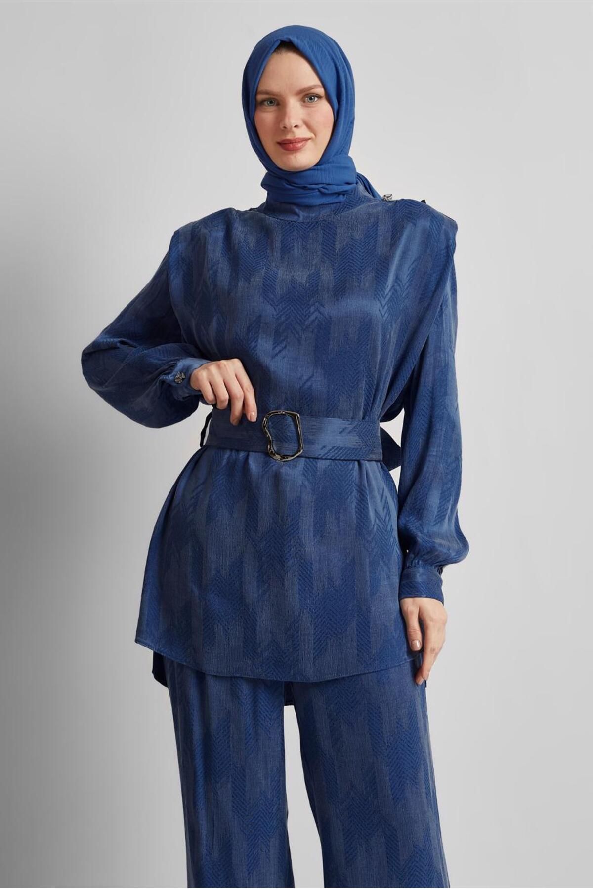Alvina KEMERLİ PANTOLONLU TAKIM 45566