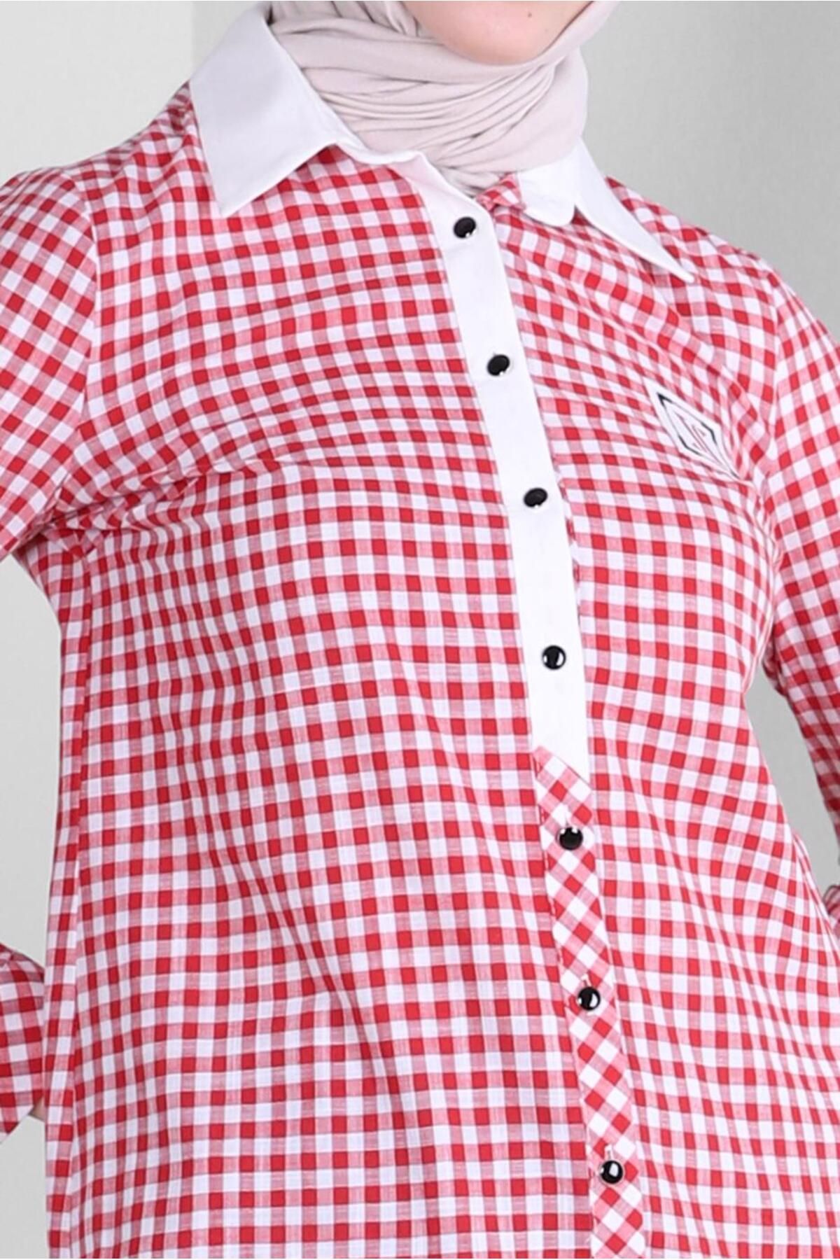 Alvina-GINGER PATTERNED BUTTONED TUNIC 43644 4