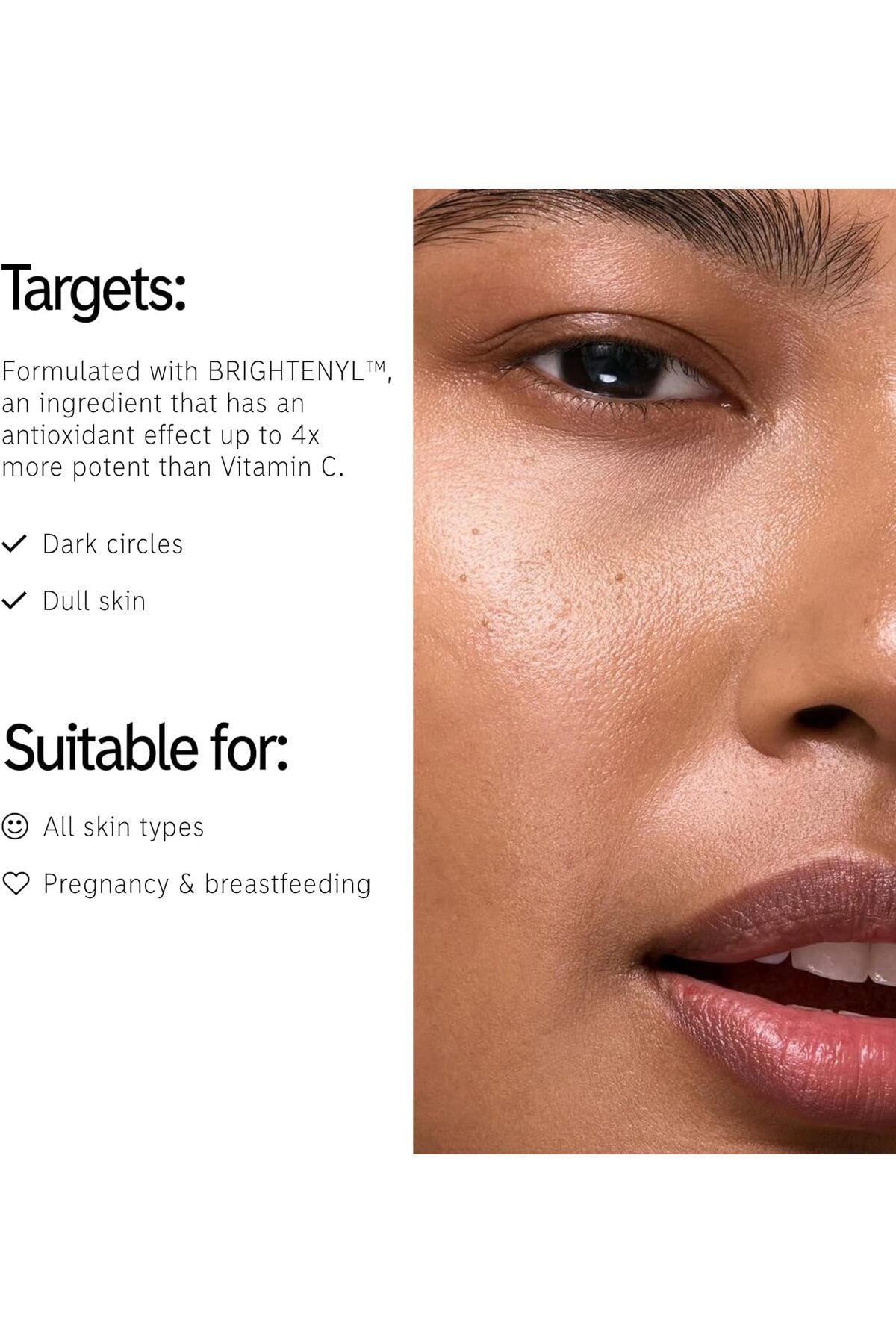 THE INKEY LIST-Brighten-i Under Eye Cream 15ml – Brightens, Depuffs & Smooths Tired-Looking Eyes 5