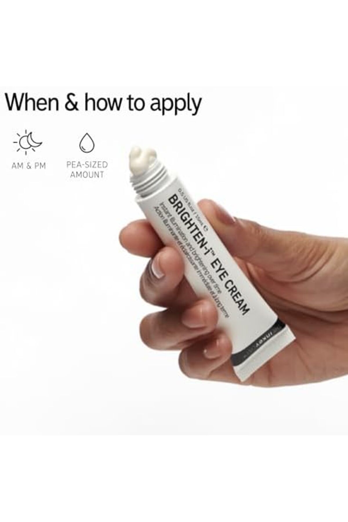 THE INKEY LIST-Brighten-i Under Eye Cream 15ml – Brightens, Depuffs & Smooths Tired-Looking Eyes 2
