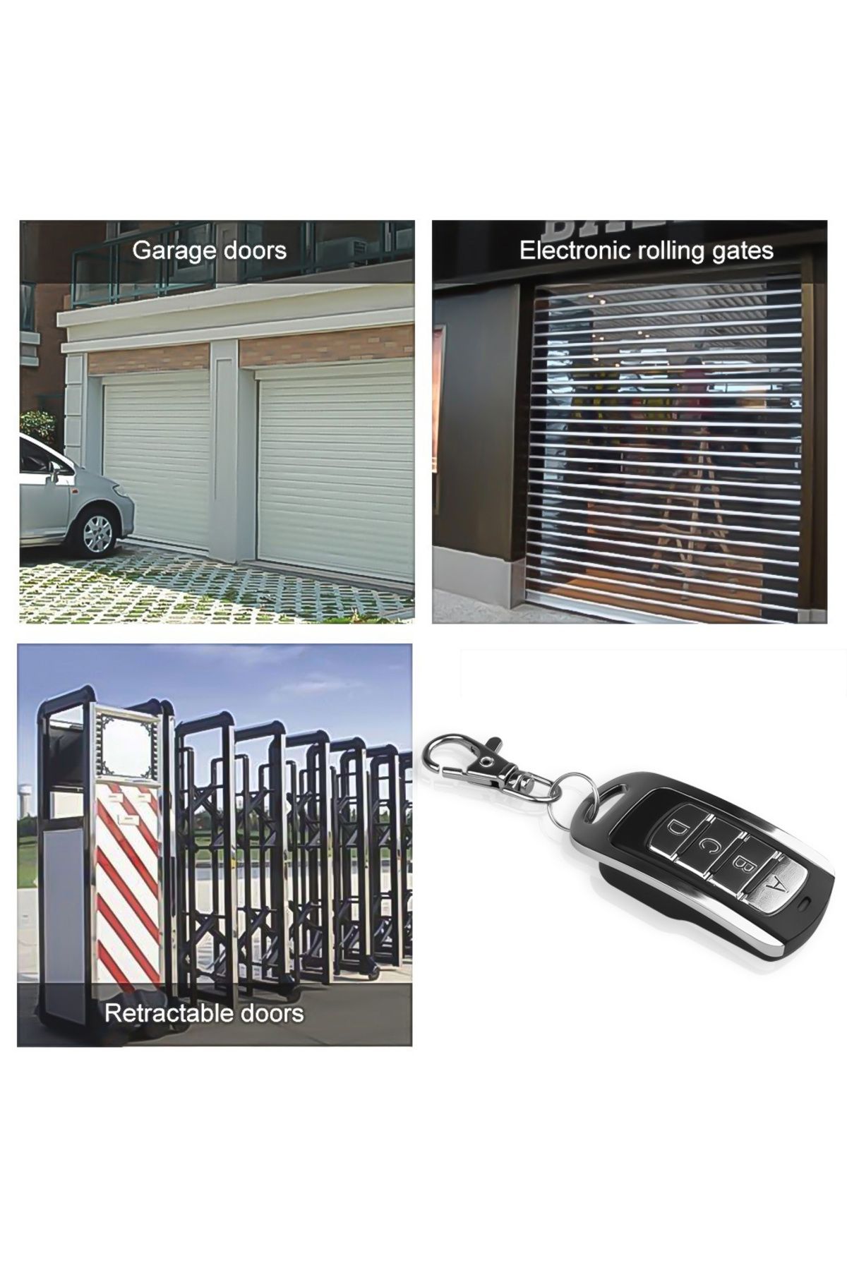 Choice-433MHz Remote Control Car Key Garage Door Gate Opener Remote Control Duplicator Universal Copy Ga... 2