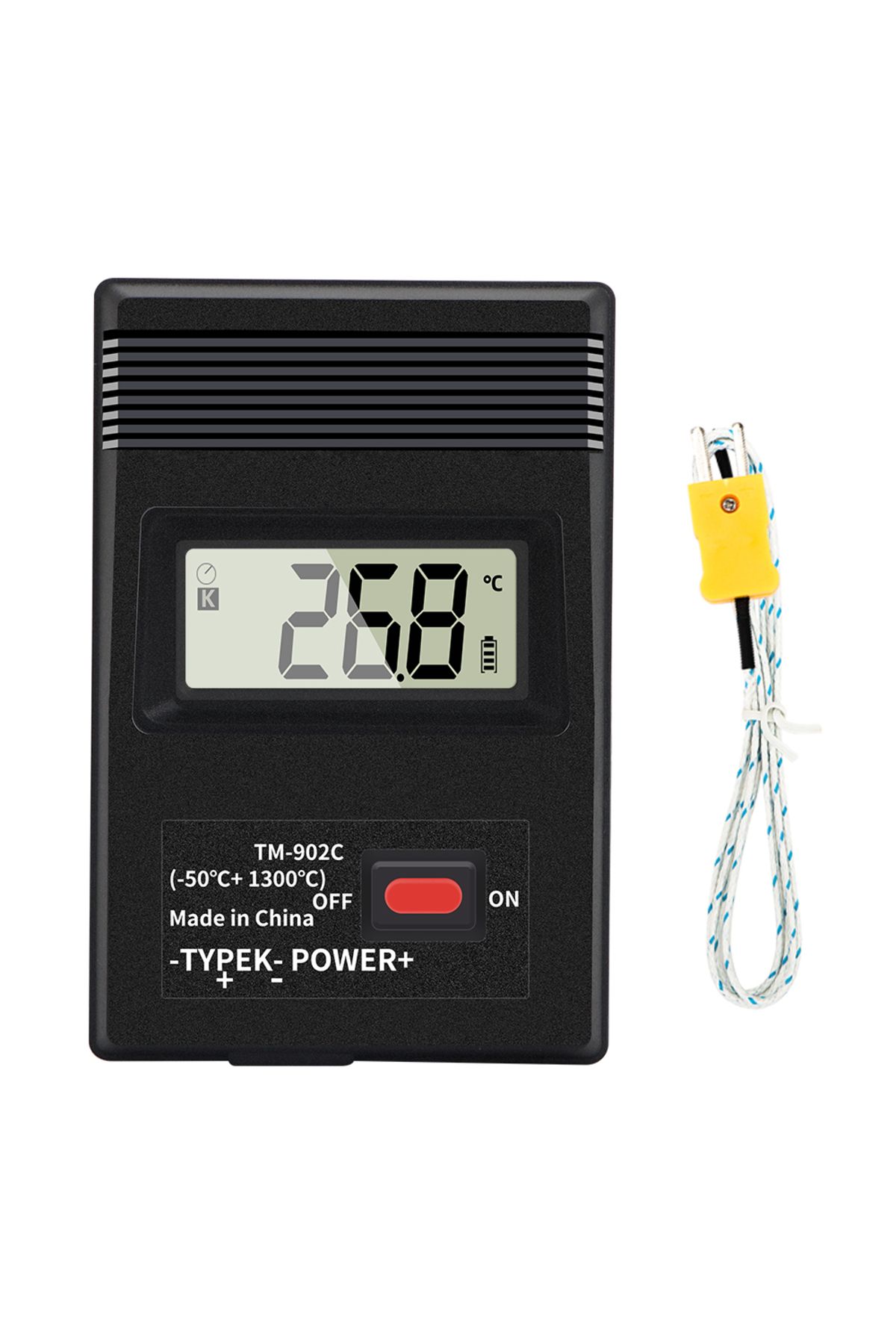 Choice-black TM902C LCD Digital Thermometer -50C to1300C Temperature Meter Portable Thermometer With K Typ 1