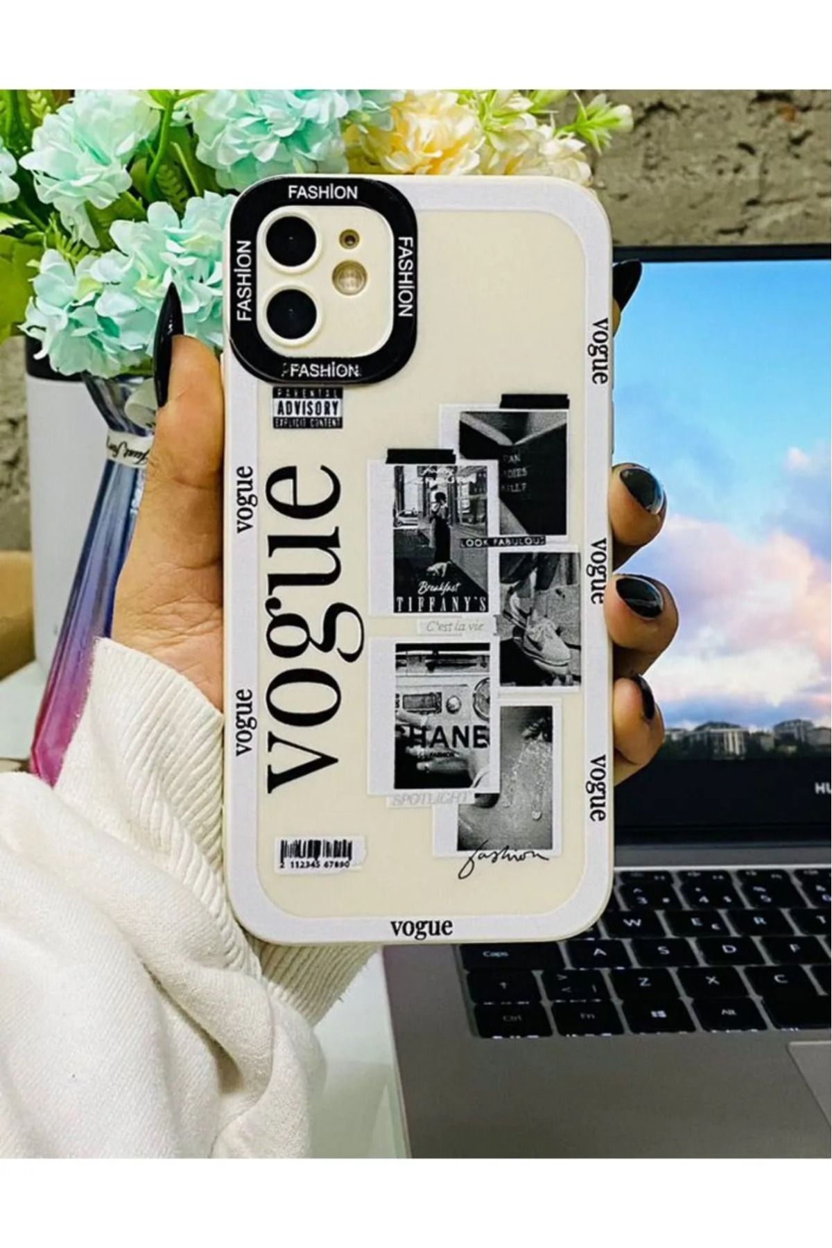 LUXKLAS iphone 11 lansman,desen baskılı kılıf