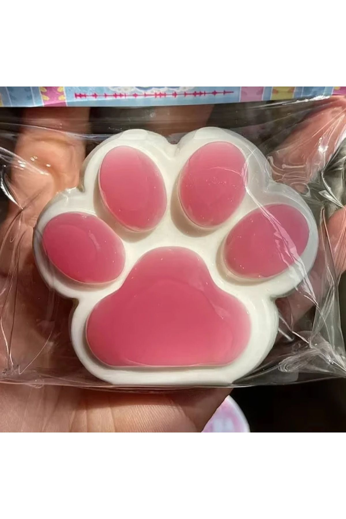 Choice-Red Cat Paw Mochi Squishy Fidget Toy Cute Cat Paws Toys Slow Rebound Decompression Toy Reduce Stress 1