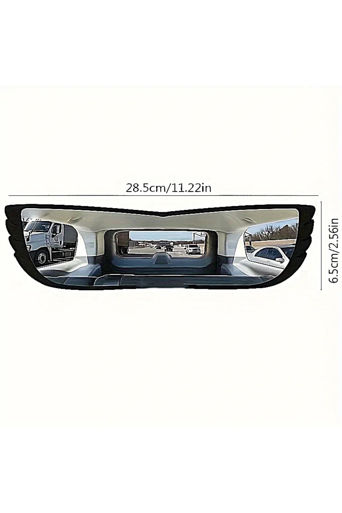 Choice-black Convex Rear Mirror Reduce Blind Spots Wide Angle Car Rearview Rear View Mirror 3