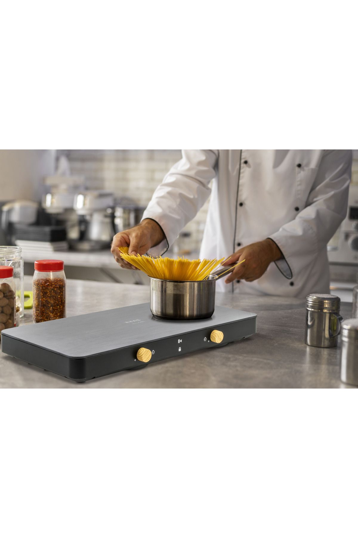 Zass-Zip 02 Double Electric Induction Hob, 2800w, Led Display, 7 Power Settings, Cooking Pause 6