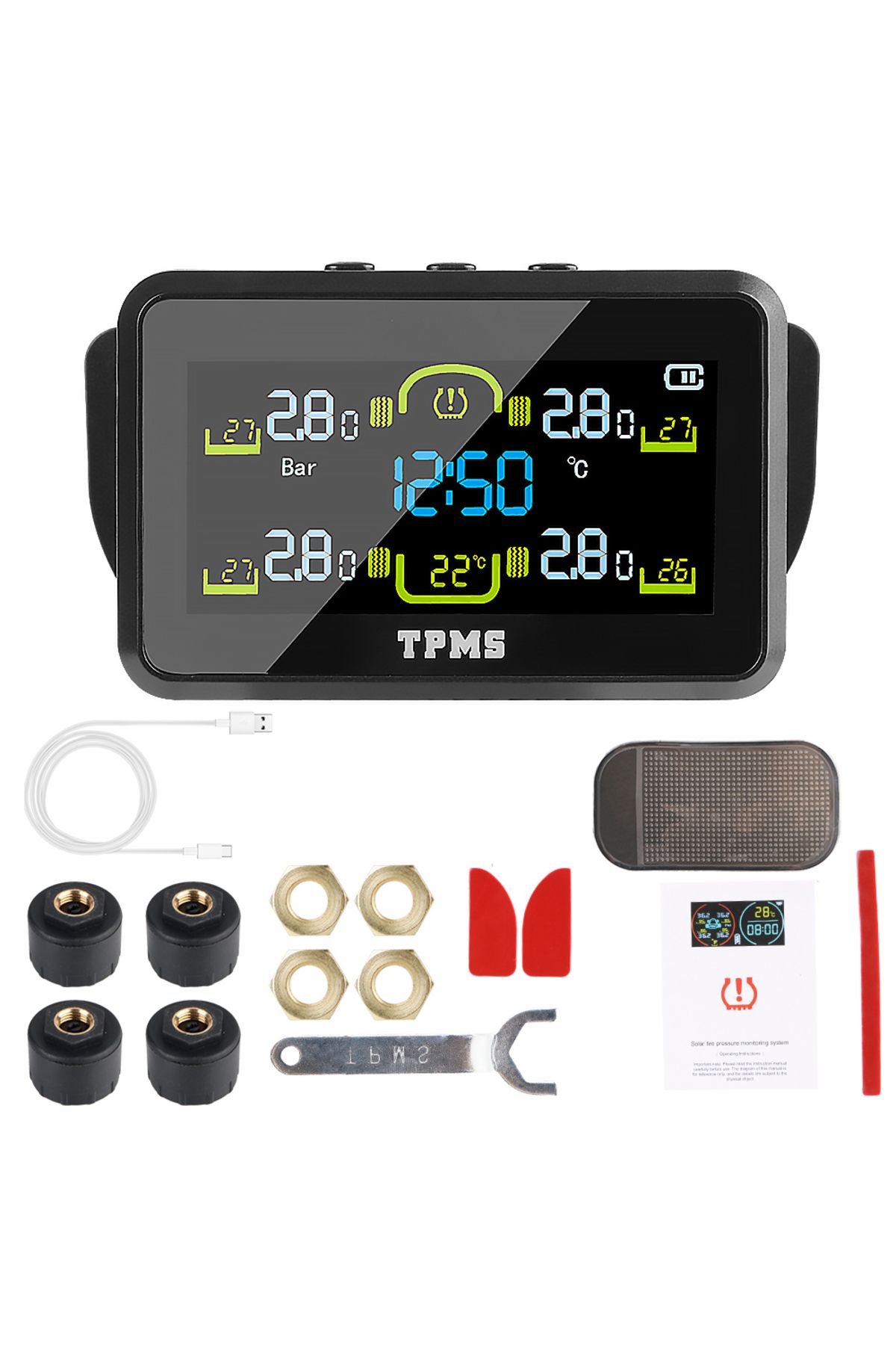 Choice-External With 4 External Sensors T14-1 Temperature Warning Fuel Save Tire Pressure Monitoring System 1