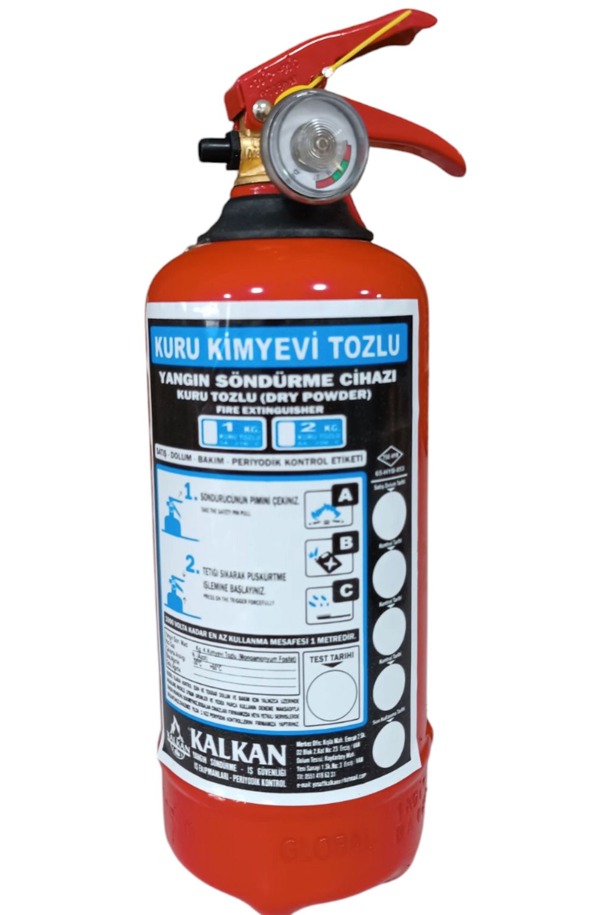 P POYRAZ 1kg yangın tüpü kurukimyevi tozlu söndürücü tekne sertifikalı tse hyb yetkili