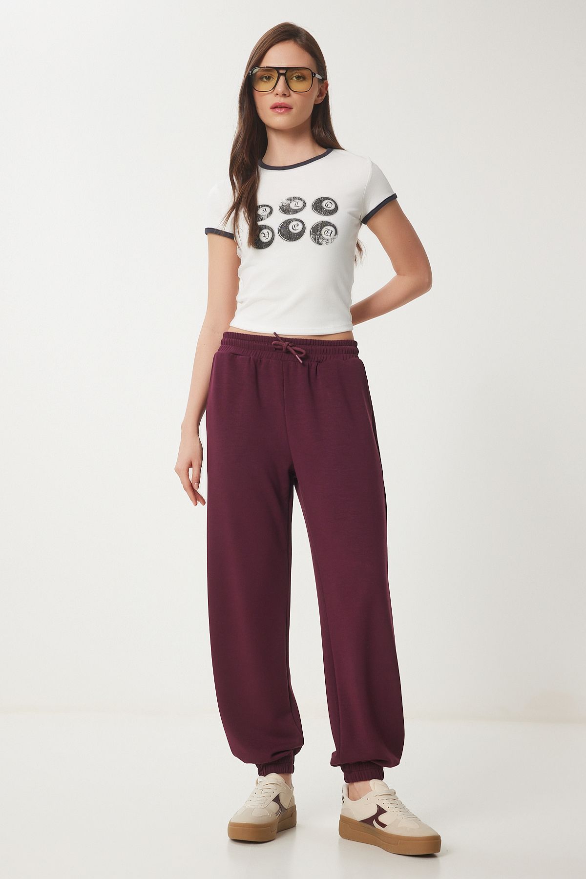 Lovelyİstanbul Jogger Modal Eşofman Altı MÜRDÜM LUB0094