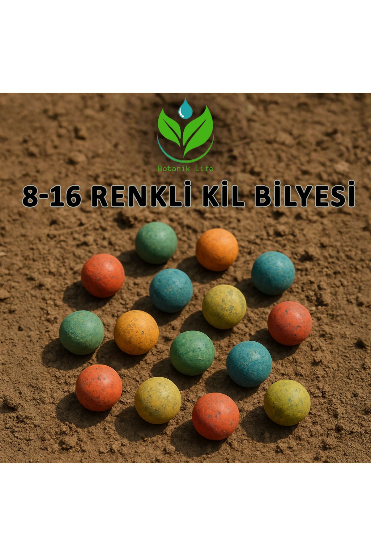 botaniklife Renkli İthal Kil Bilyesi 1 Litre