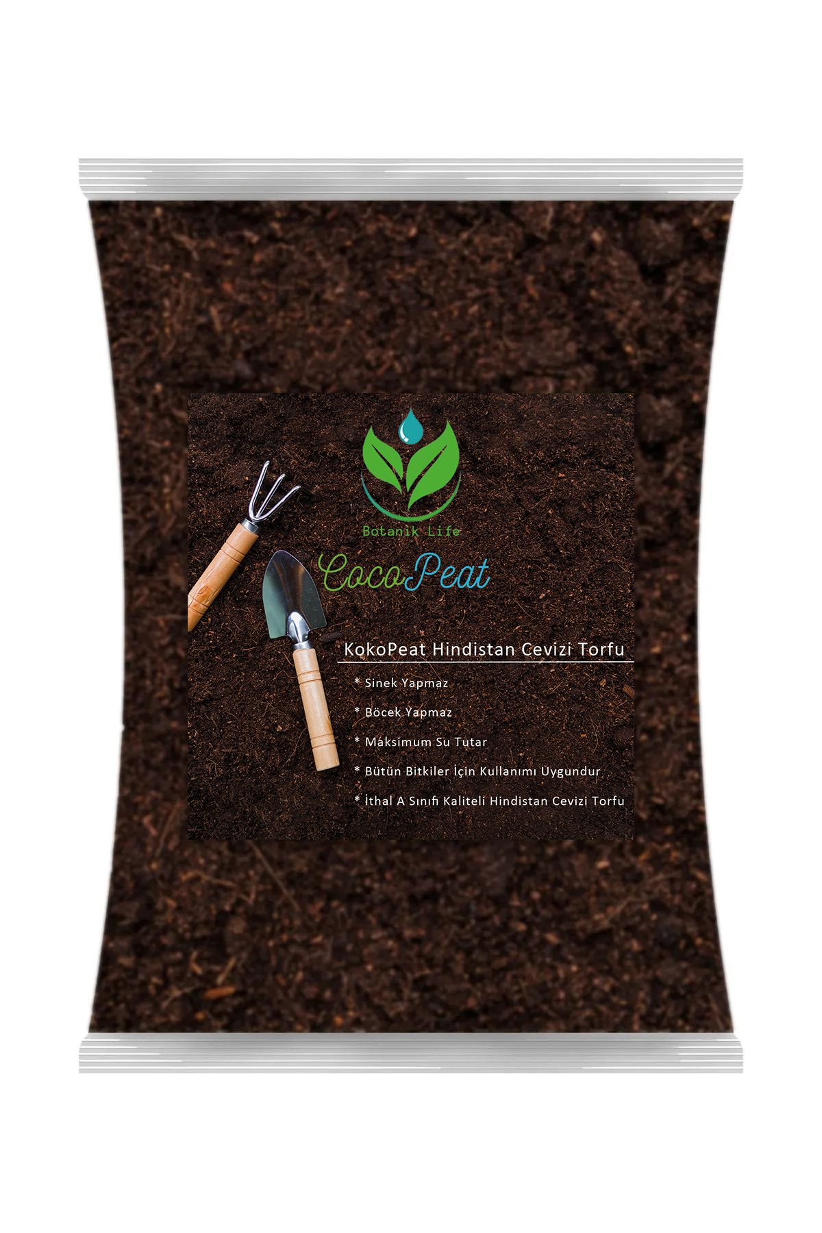 botaniklife CocoPeat 5 Litre BotanikLife Hindistan cevizi torfu