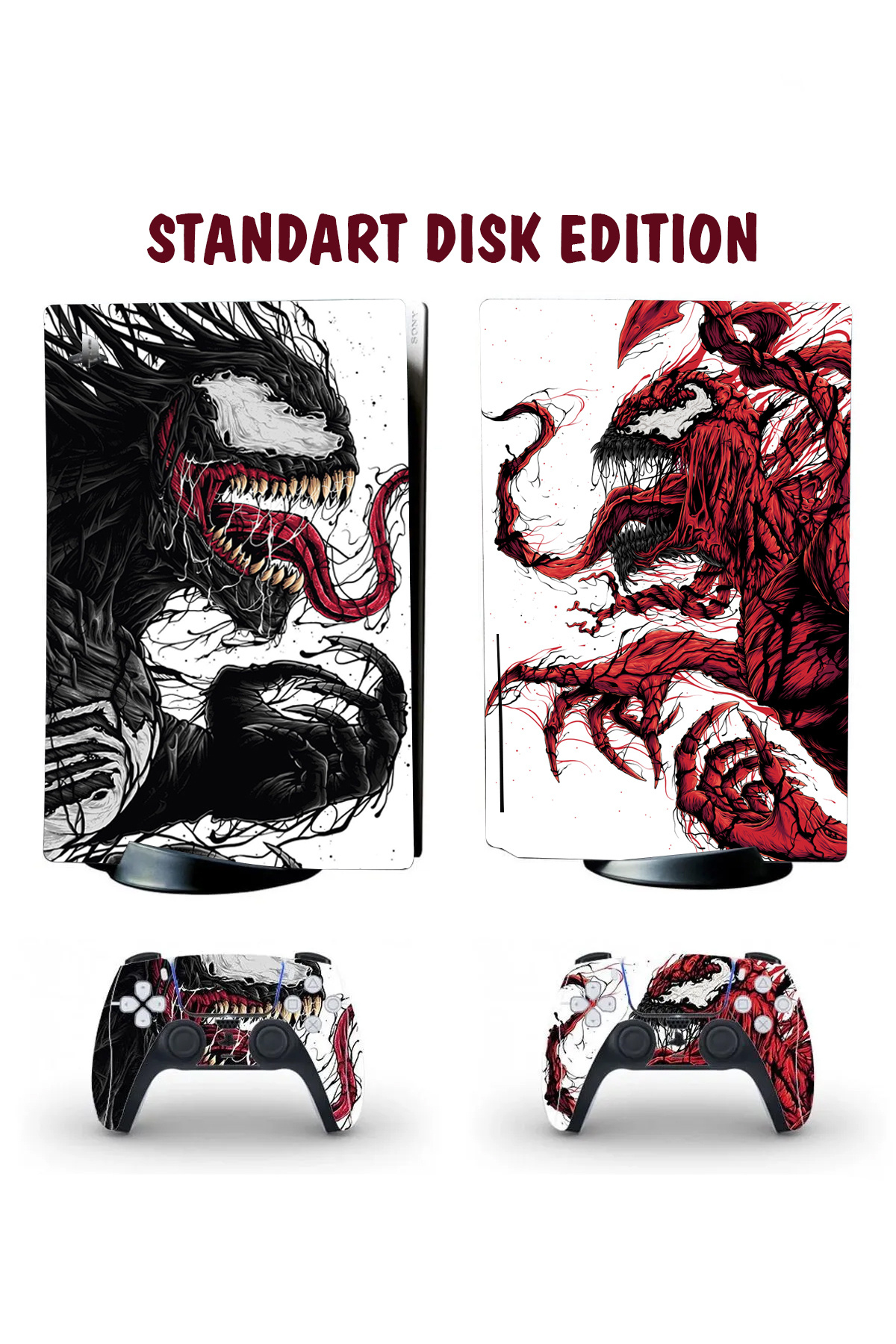 KT Decor Zehirli Öfke Playstation 5 Full Sticker Kaplama Seti