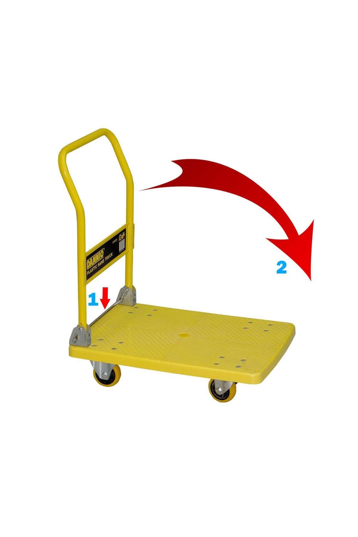 COOYA-Foldable trolley, 200 lbs load capacity, non-slip handle, universal wheels, suitable for family use 2