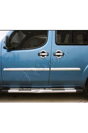 ServetDizaynOto Fiat Doblo Uyumlu 2000-2006 Krom Yan Kapı Çıtası 4 Parça Pasl...