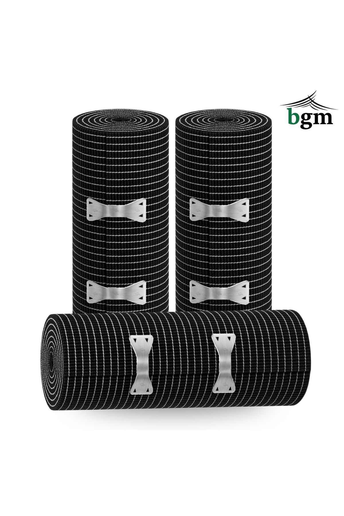 bgm Premium Siyah Elastik Bandaj 15 cm -3 Adet- Yüksek Kalite Esneklik ve Dayanıklılık
