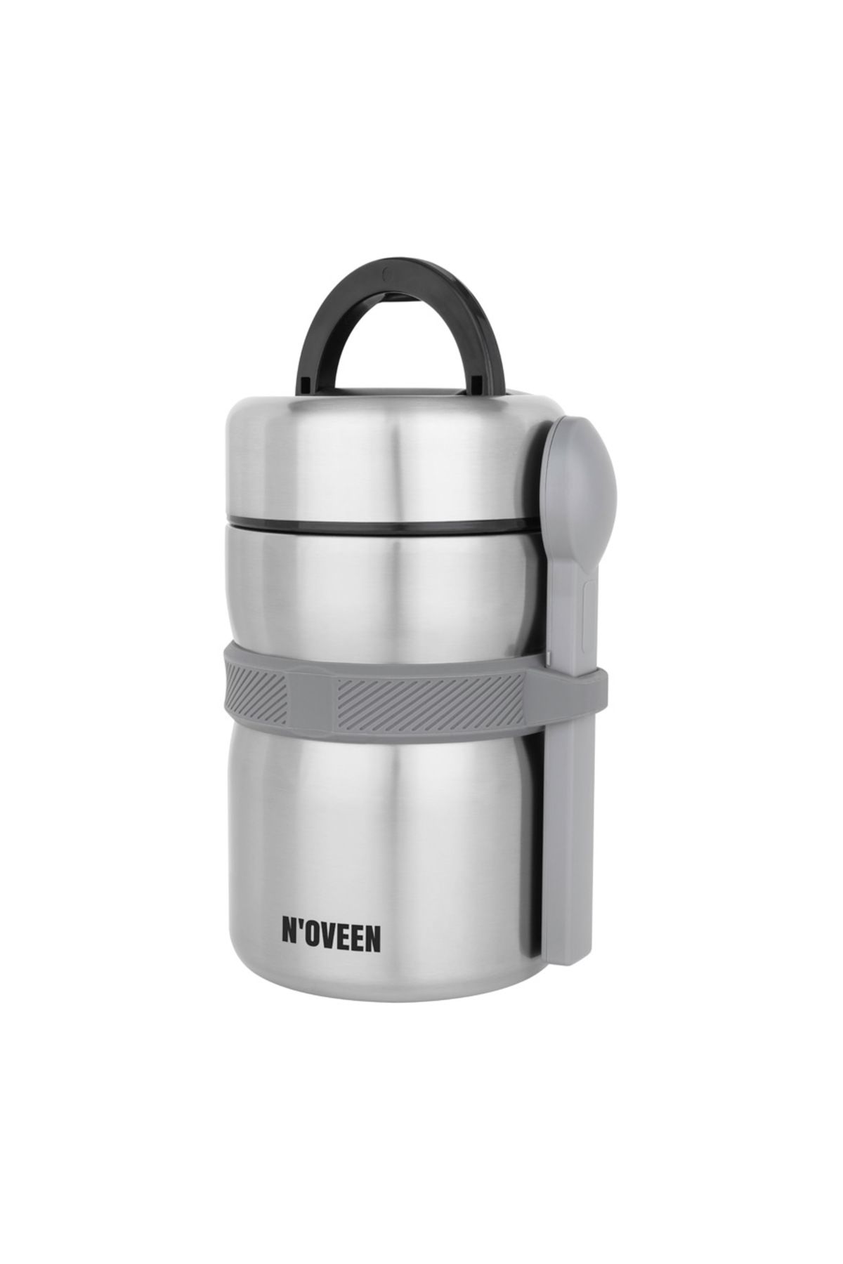 Noveen Termos Pentru Pranz Noveen , 2000ml, Perete Dublu Inox, Mentinere Temperatura 12h, Argintiu - One Size