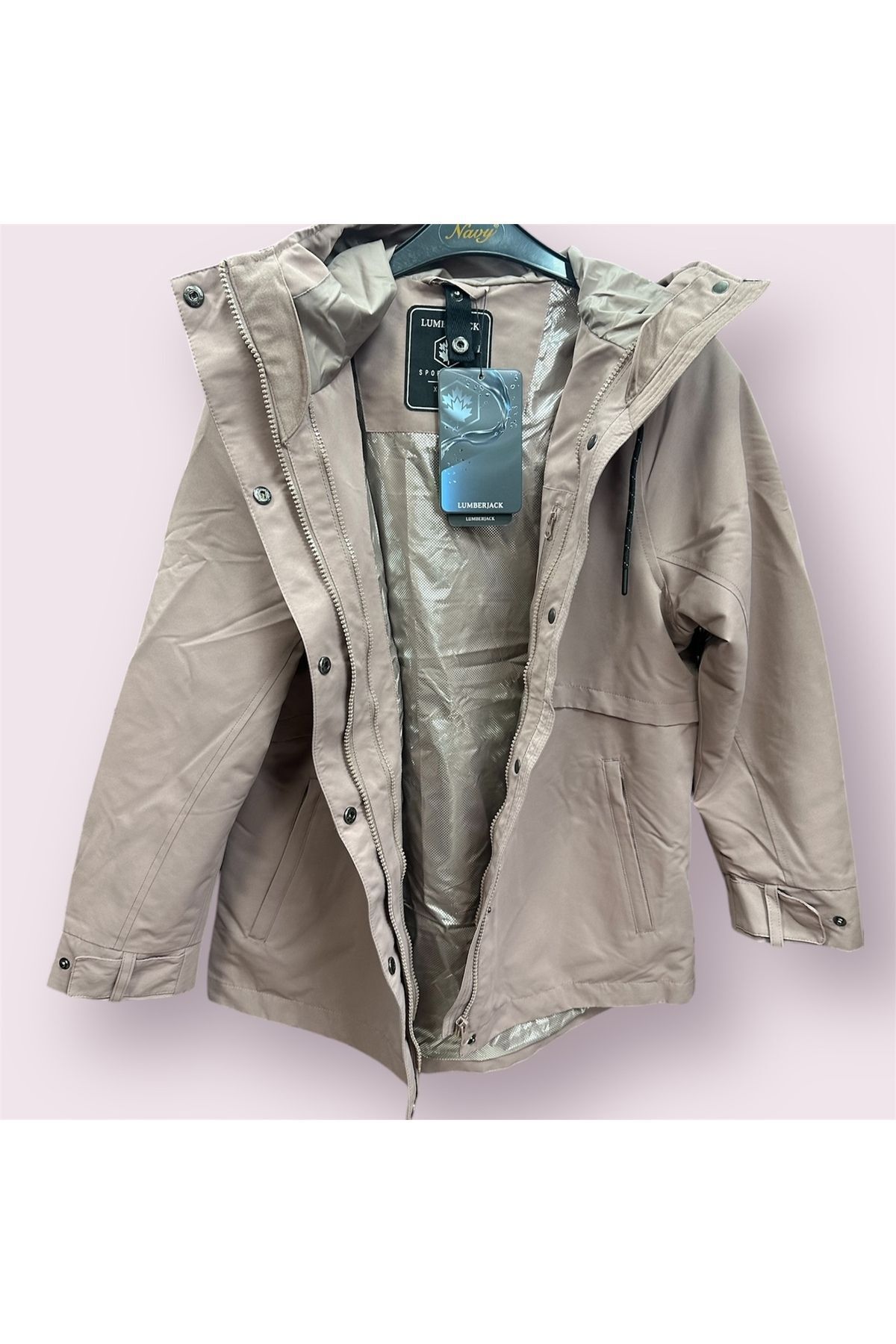 lumberjack-Women's Gülkurusu Color Brown 3 in 1 Coat with Removable Fleece Jacket Zoe 3in1 3