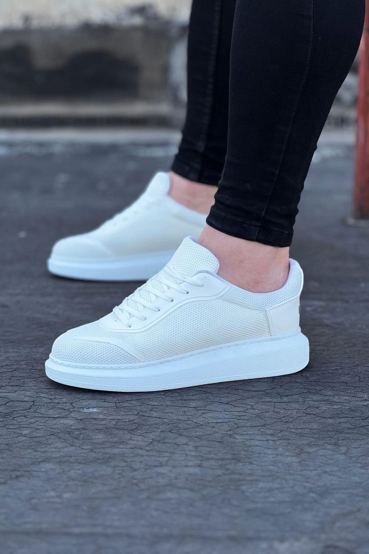 luz&pos WG019 Beyaz Triko Erkek Casual Ayakkabı