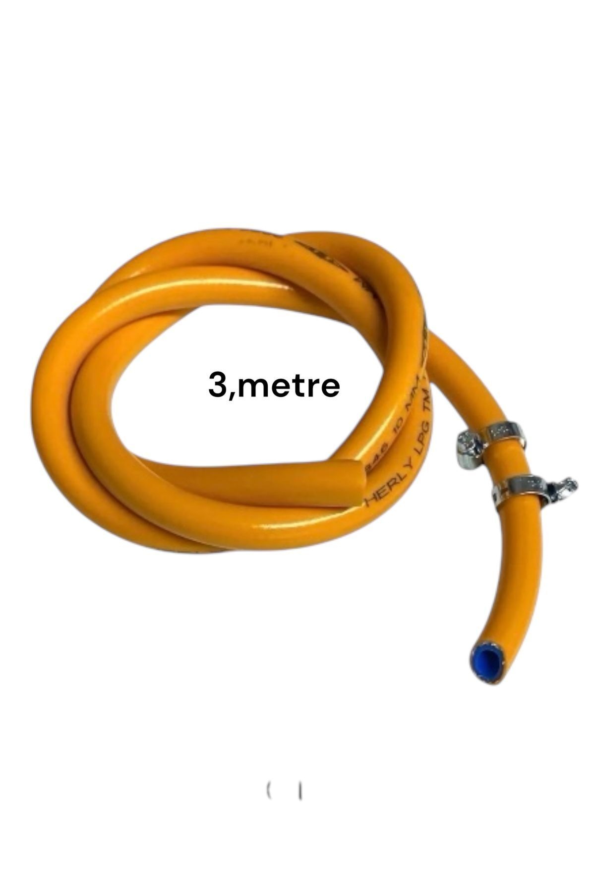 Herly Tüp gaz hortumu aygaz milangaz ipragaz her marka tüplere uyumlu gaz hortumu 10mm 3,metre 2 kelepçe