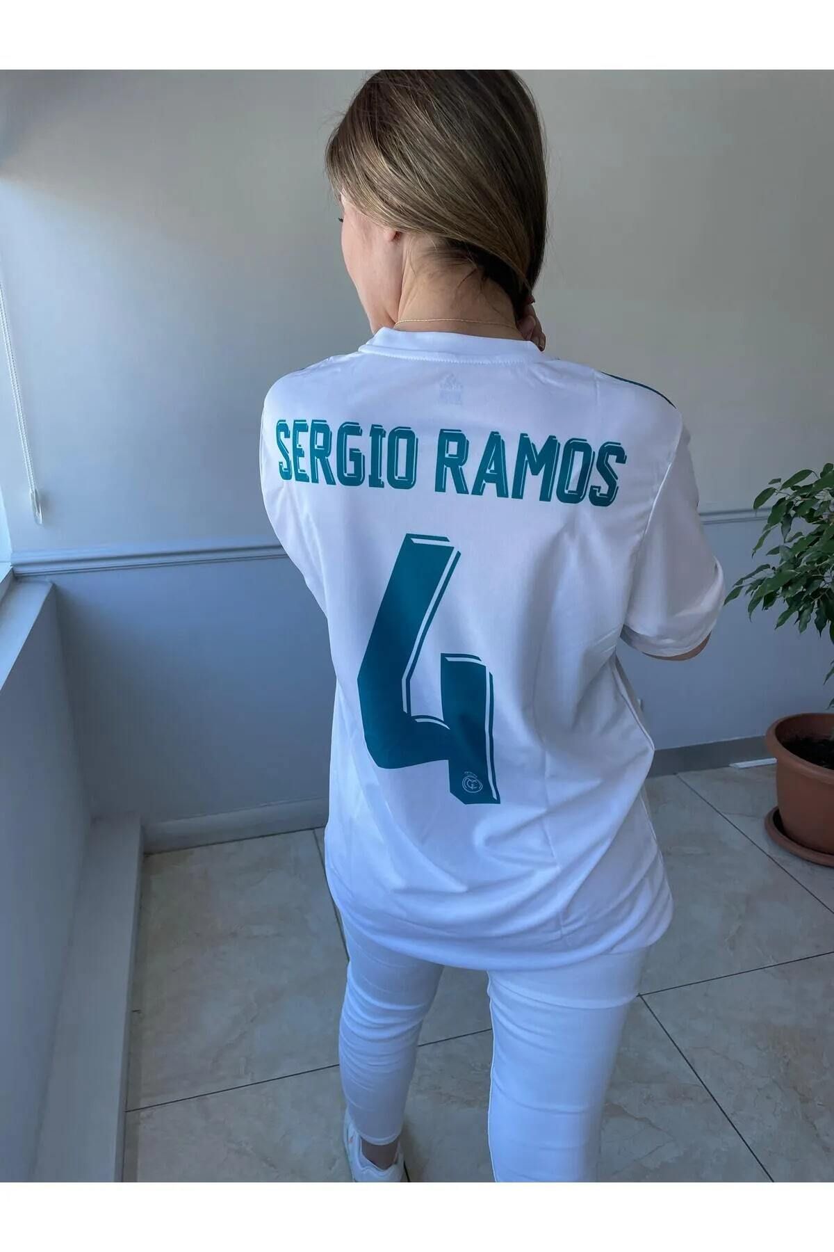 yenteks Real.Madrid.Sergio Ramos 2018 Ş.Ligi Beyaz Yetişkin Forma