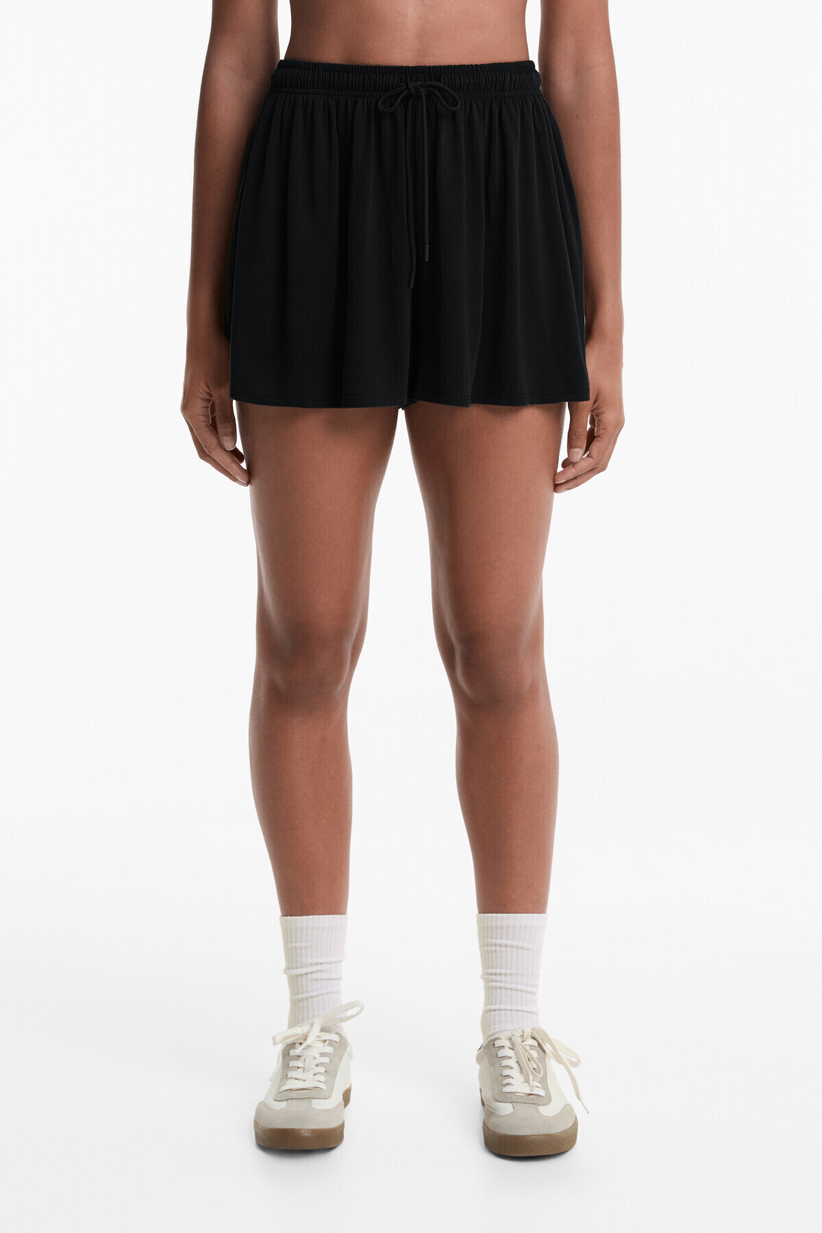 Oysho-Floaty wide-leg shorts with modal 1
