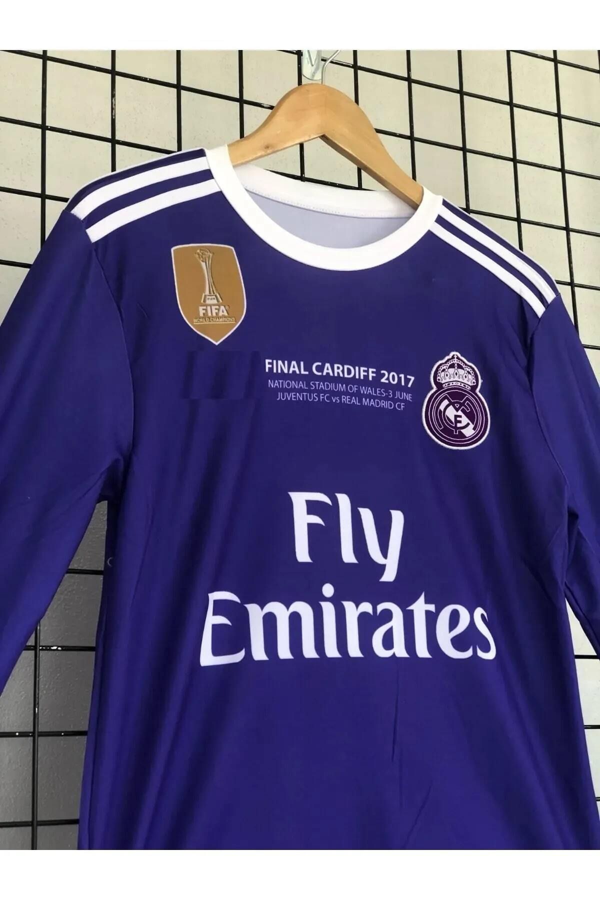 yenteks Real.Madrid.Ronaldo 2017 Cardif Ligi Mor Yetişkin Forması