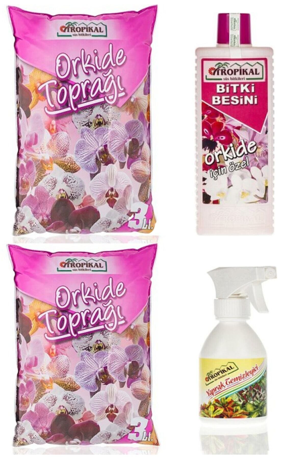 gül çiçek sarayı Orkide Toprağı (6lt) Orkide Vitamini (225ml) Çiçek Böcek Ilacı (250ml)