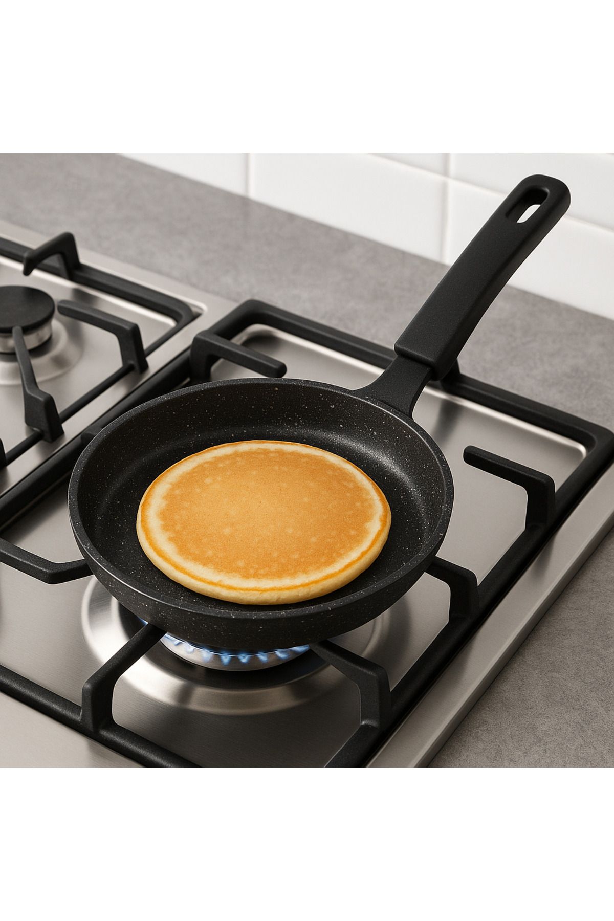 NAFA HOME Granit Yapışmaz Mini Krep Tavası - 14 cm | Ergonomik Saplı