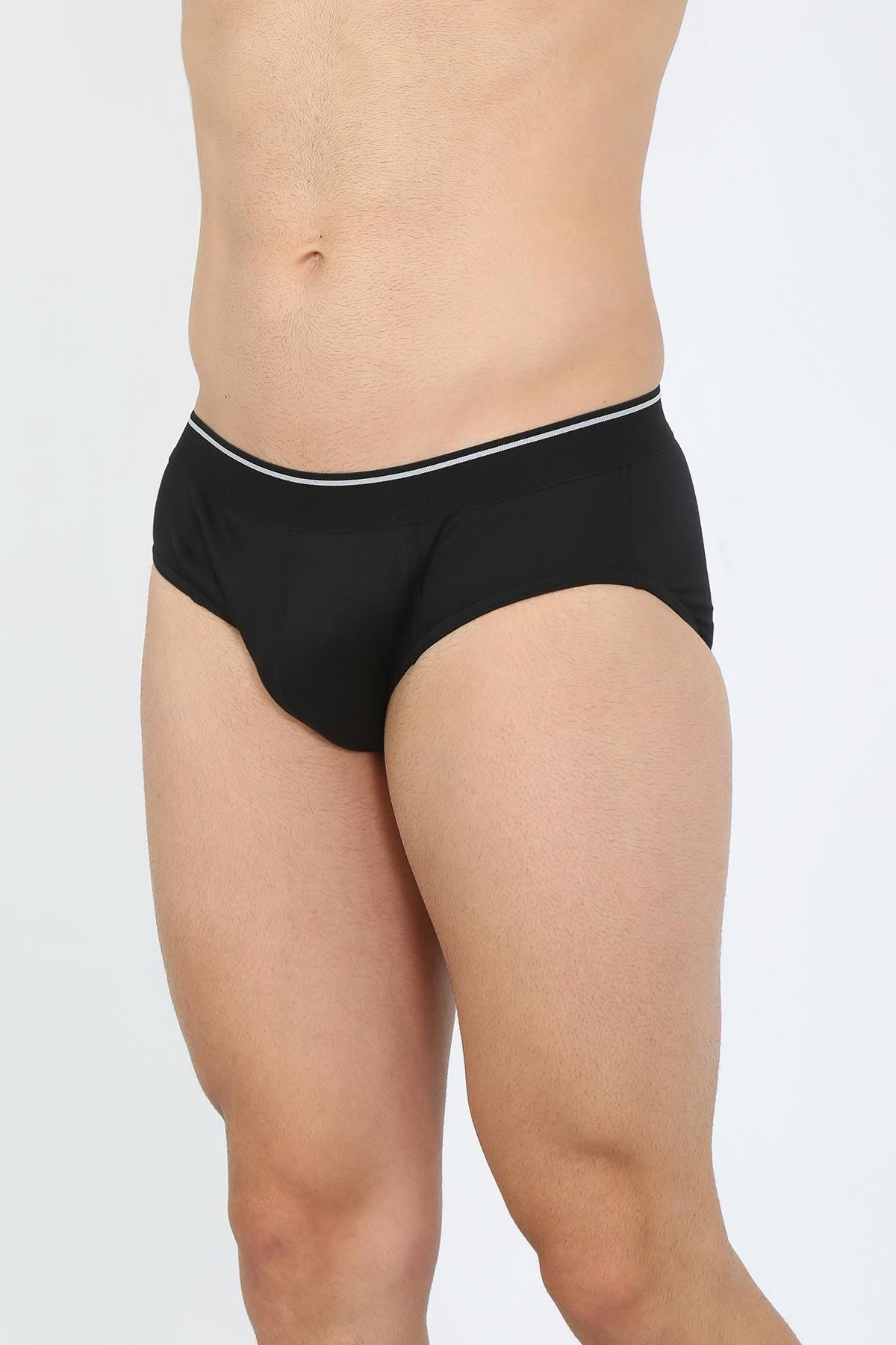 Celira Erkek Pamuk Likralı Slip Siyah 40132