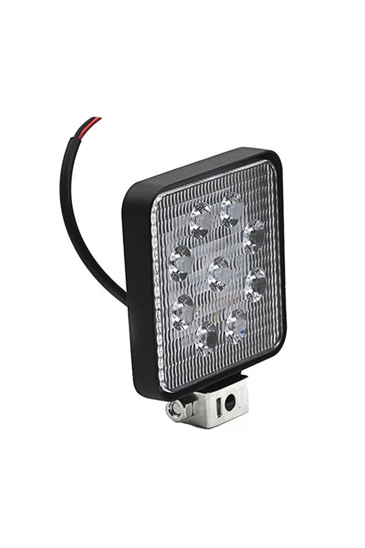 Moto Eczane Sis Farı Kare Off Road 9 Led Projektör 27W (10V-30V) Beyaz