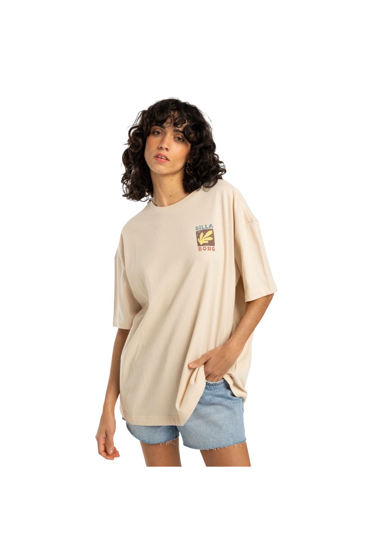 BİLLABONG Billabong Brand New Day SS Kadın Beyaz Tişört