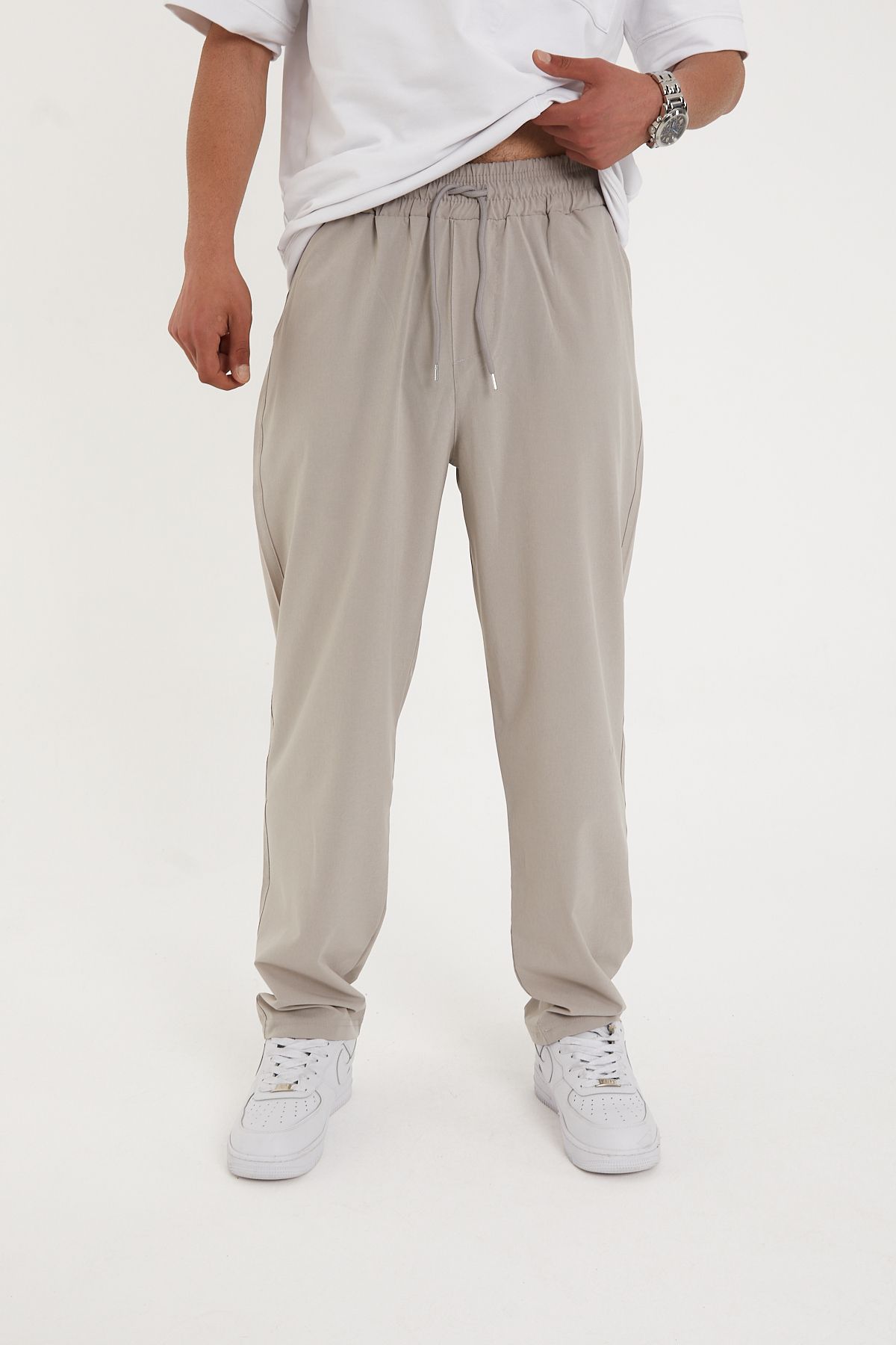 Pavotti Erkek Baggy Pantolon Bel Lastikli Paraşüt Kumaş