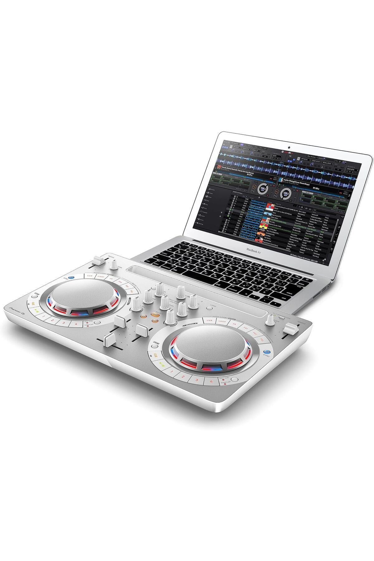 Pioneer-Portable DJ Controller DDJ-WeGO4-W - Compatible with iOS (White) 9