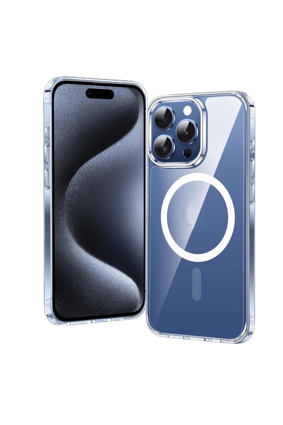 Apsuwa iPhone 14 Pro Max uyumlu Kılıf Sert Mika Magsafe Kablosuz Şarj Özellikli Sararma Yapmaz